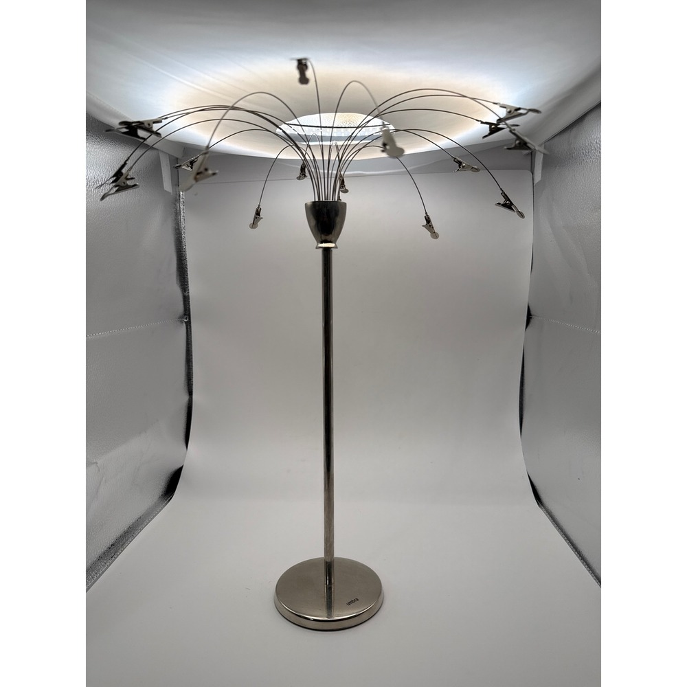 Umbra Fotofalls Desktop Photo Display 18 Clips Brushed Nickel Tom Vincent 306992